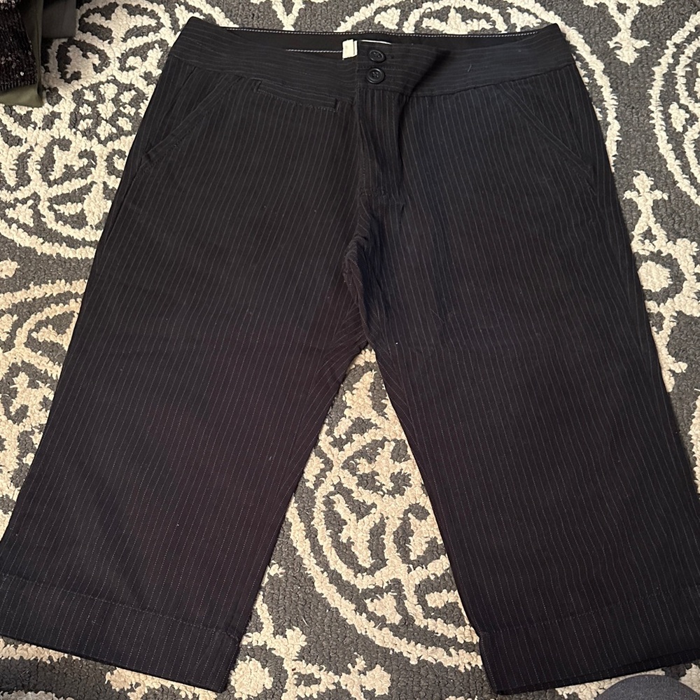 Women’s Black Pinstripe Pants